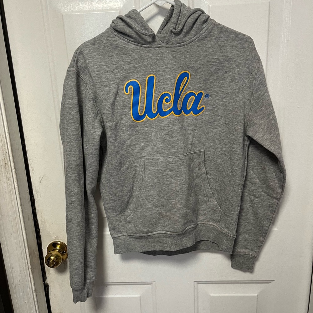Boxercraft Heather Gray Pullover UCLA logo oversized sweatshirt